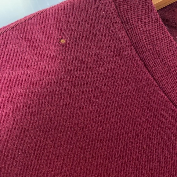 Victoria’s Secret Love PINK Maroon Shirt with Black Sequin logo - Size XS - Picture 4 of 6